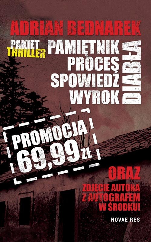 Image of Pamiętnik diabła / Proces diabła / Spowiedź diabła / Wyrok diabła Pakiet ze zdjęciem i autografem autora