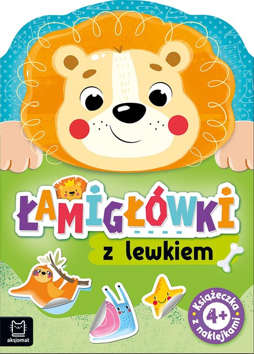 Image of Łamigłówki z lewkiem Książeczka z naklejkami 4+