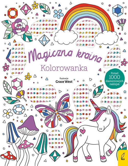 Image of Wypukłe naklejki Magiczna kraina Kolorowanka