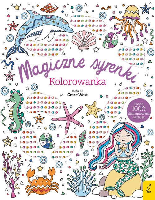 Image of Wypukłe naklejki Magiczne syrenki Kolorowanka
