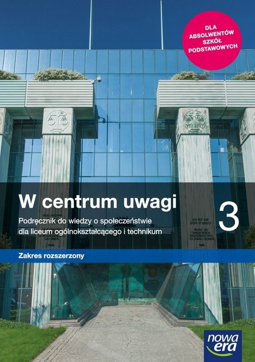 Image of W centrum uwagi 3 Podręcznik Zakres rozszerzony Szkoła ponadpodstawowa