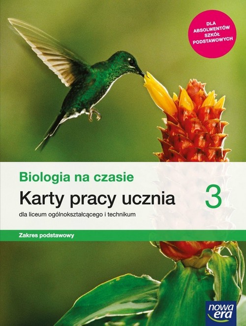 Image of Biologia na czasie 3 Karty pracy Zakres podstawowy Szkoła ponadpodstawowa
