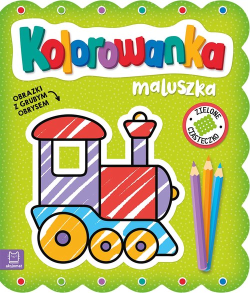 Image of Kolorowanka maluszka Obrazki z grubym obrysem Zielone ciasteczko