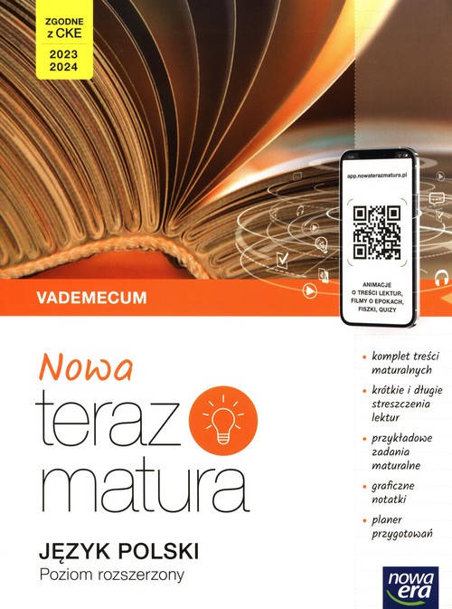 Image of Nowa teraz matura Język polski Vademecum Poziom rozszerzony