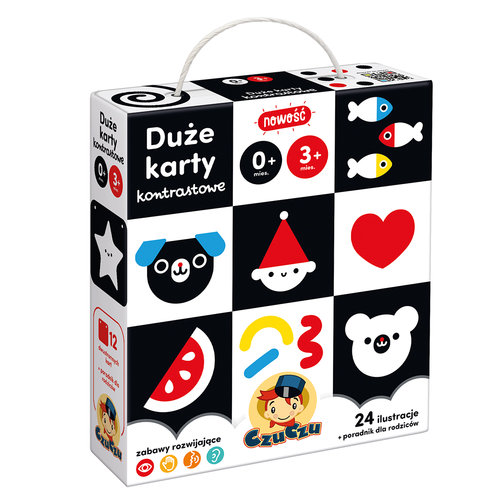 Image of CzuCzu Duże karty kontrastowe Wiek 0 mies.+ 3 mies.+