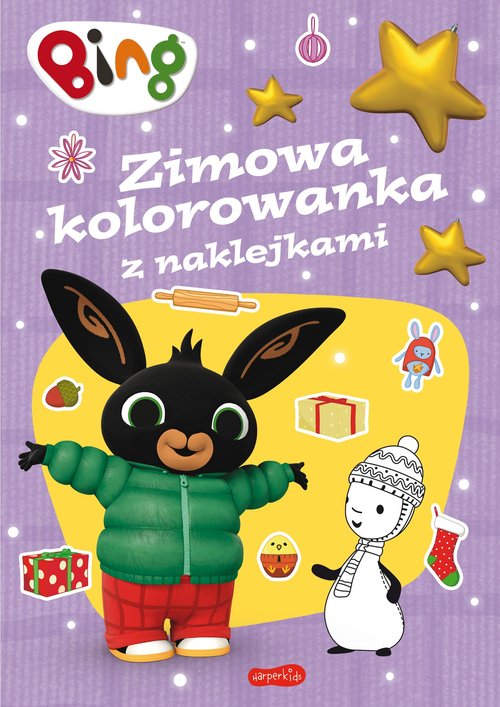 Image of Bing Zimowa kolorowanka z naklejkami