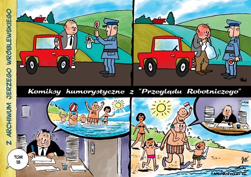 Image of Z archiwum Jerzego Wróblewskiego 18 Komiksy humorystyczne z Przeglądu Robotniczego