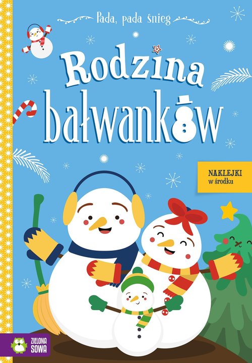 Image of Pada pada śnieg Rodzina bałwanków