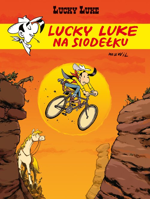 Image of Lucky Luke na siodełku