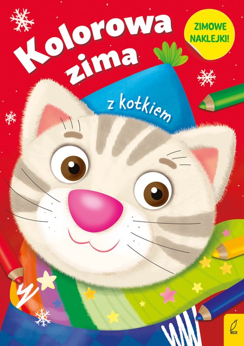 Image of Kolorowa zima z kotkiem