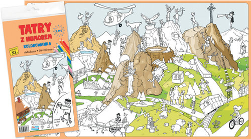 Image of Tatry z humorem Kolorowanka XL-kolor 2 sztuki