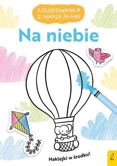 Image of Kolorowanka z naklejkami Na niebie