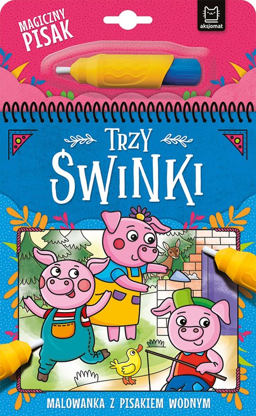 Image of Trzy świnki Malowanka z pisakiem wodnym