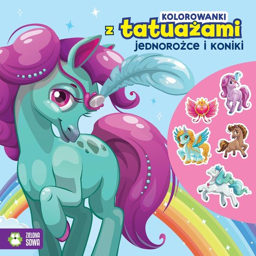 Image of Kolorowanki z tatuażami Jednorożce i koniki