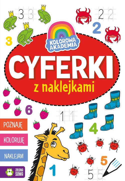 Image of Kolorowa Akademia Cyferki z naklejkami