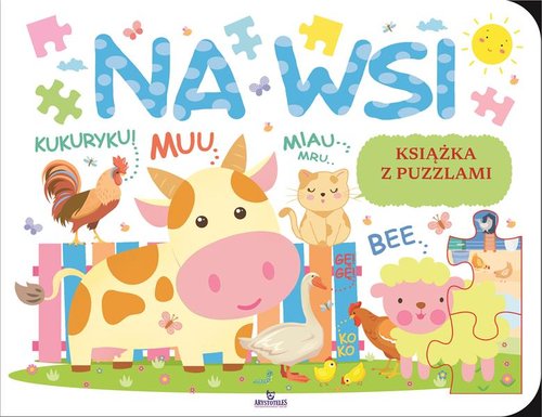 Image of Na wsi Książka edukacyjna z puzzlami