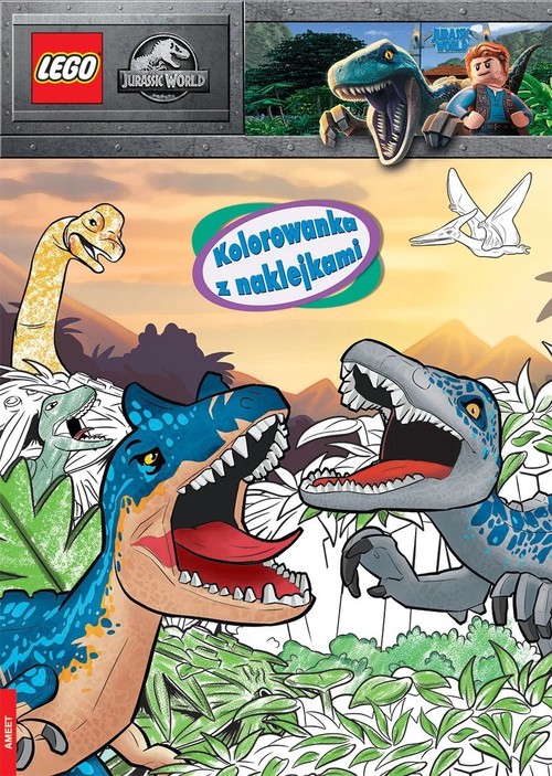 Image of Lego Jurassic World Kolorowanka Z Naklejkami