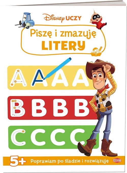 Image of Disney uczy mix Piszę i zmazuję Litery