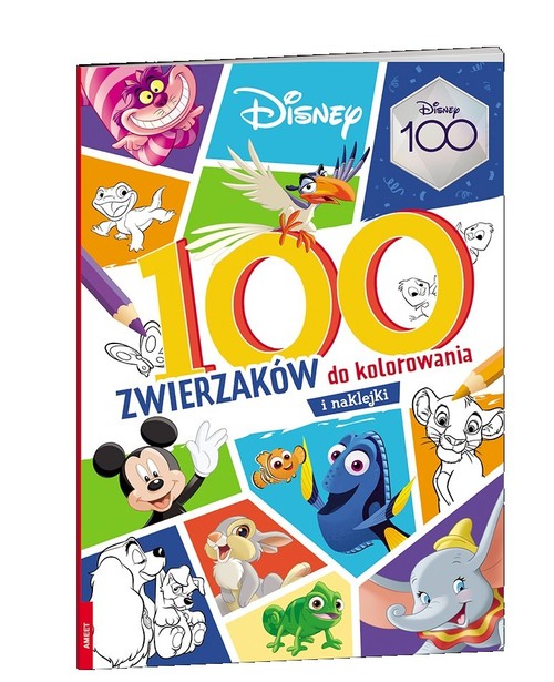 Image of Disney mix 100 Zwierzaków do kolorowania