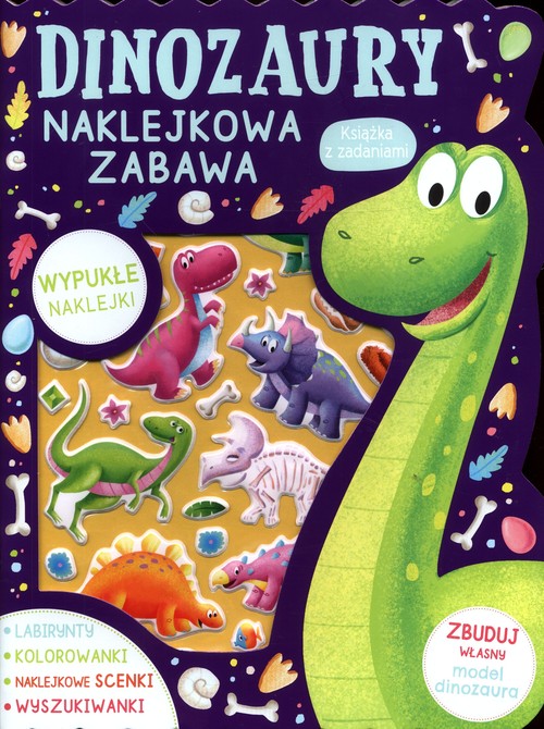 Image of Dinozaury Naklejkowa zabawa Książka z zadaniami