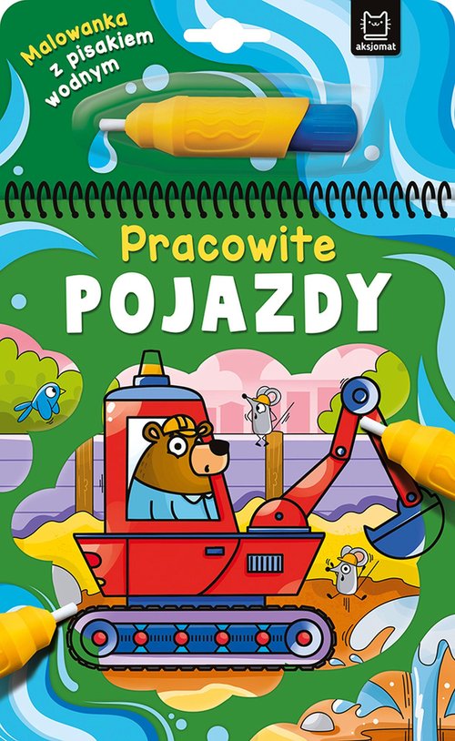 Image of Malowanka z pisakiem wodnym Pracowite pojazdy