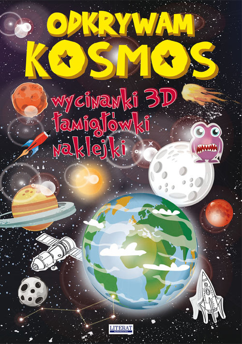 Image of Odkrywam Kosmos Wycinanki 3D, łamigłówki, naklejki
