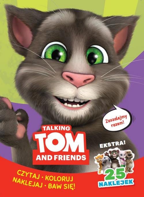 Image of Talking Tom & Friends. Czytaj, koloruj, naklejaj, baw się!