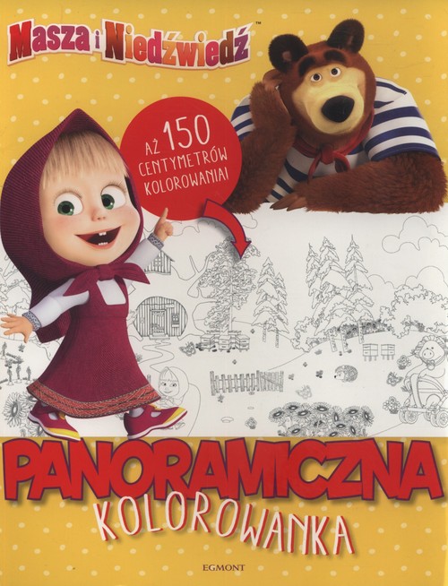Image of Masza i Niedźwiedź Panoramiczna kolorowanka