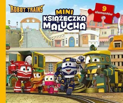 Image of Robot Trains Mini książeczka malucha puzzle 9 elementów