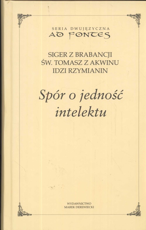 Image of Spór o jednosć intelektu