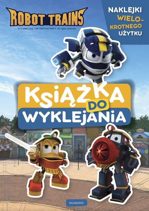 Image of Robot Trains Książka do wyklejania