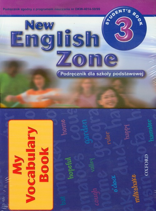 Image of New English Zone 3 Students Book Podręcznik + zeszyt do słówek szkoła podstawowa