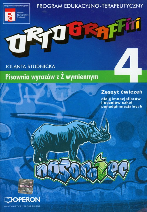 Image of Ortograffiti 4 zeszyt ćwiczeń Pisownia wyrazów z Ż wymiennym Gimnazjum