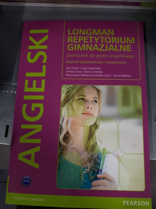 Image of Repetytorium gimnazjalne + CD Poziom podstawowy i rozszerzony Podręcznik do języka angielskiego