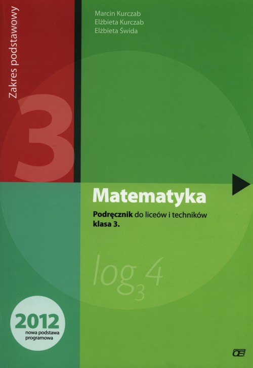 Image of Matematyka 3 Podręcznik Liceum Zakres podstawowy
