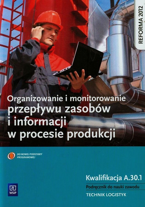 Image of Organizowanie i monitorowanie przepływu zasobów i informacji w procesie produkcji Podręcznik do nauki zawodu technik logistyk Kwalifikacja A.30.1 Szkoła ponadgimnazjalna