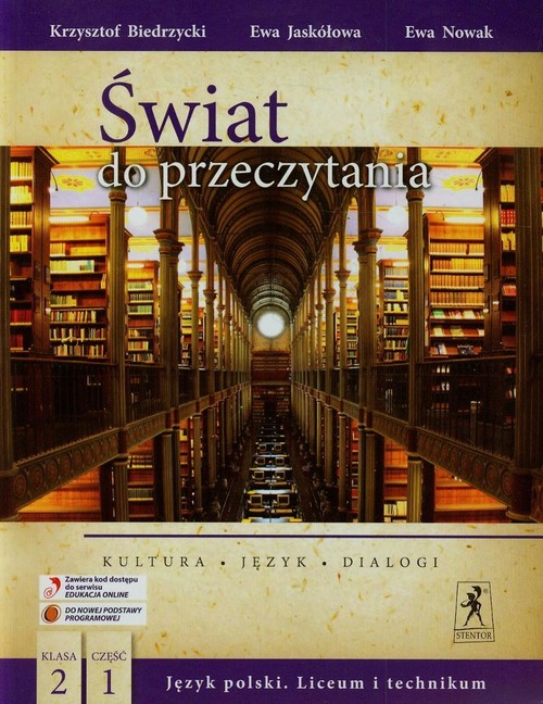 Image of Świat do przeczytania 2 Część 1 Kultura język dialogi Szkoła ponadgimnazjalna