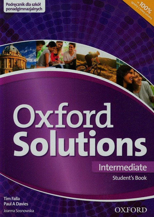 Image of Oxford Solutions Intermediate Podręcznik Szkoła ponadgimnazjalna