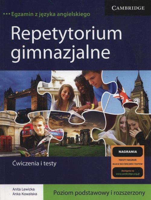 Image of Repetytorium gimnazjalne Ćwiczenia i testy poziom podstawowy i rozszerzony Gimnazjum
