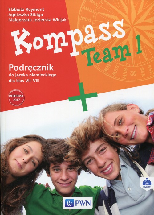 Image of Kompass Team 1 Podręcznik do języka niemieckiego dla klas 7-8 z płytą CD Szkoła podstawowa