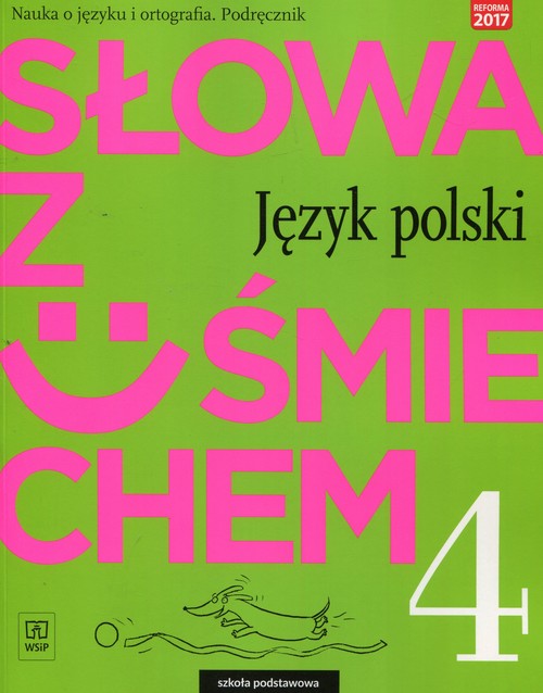 Image of Słowa z uśmiechem Nauka o języku i ortografia 4 Podręcznik Szkoła podstawowa