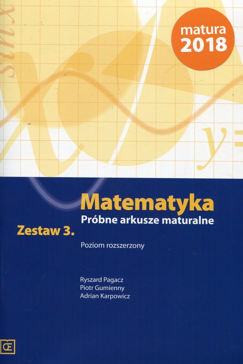Image of Matematyka Próbne arkusze maturalne Zestaw 3 Poziom rozszerzony