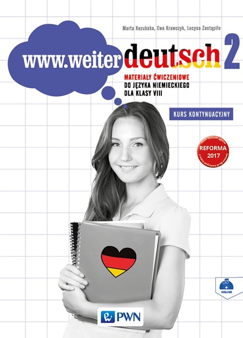 Image of www.weiter deutsch 2 Materialy ćwiczeniowe do języka niemieckiego dla klasy 8 Kurs kontynuacyjny Szkoła podstawowa