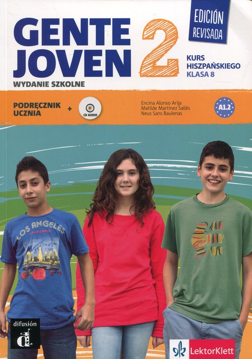 Image of Gente Joven 2 Edision Revisada Język hiszpańki 8 Podręcznik z płytą CD Szkoła podstawowa