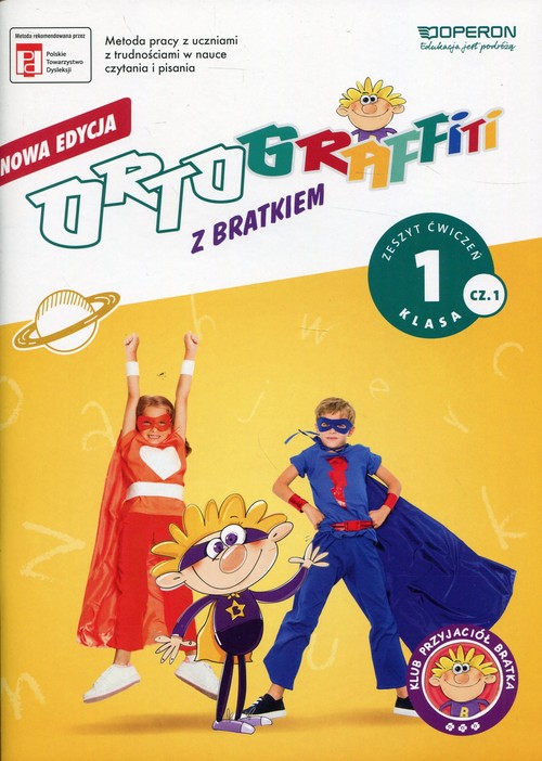 Image of Ortograffiti z Bratkiem 1 Zeszyt ćwiczeń Część 1 Szkoła podstawowa