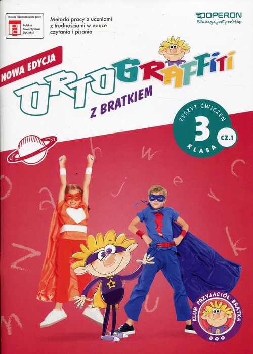 Image of Ortograffiti z Bratkiem 3 Język polski Zeszyt ćwiczeń Część 1 Szkoła podstawowa