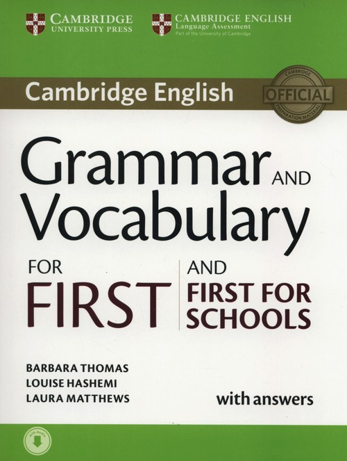 Image of Grammar and Vocabulary for First and First for Schools with answers