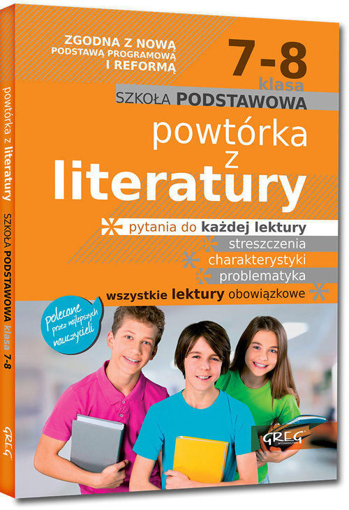 Image of Powtórka z lektur 7-8 szkoła podstawowa