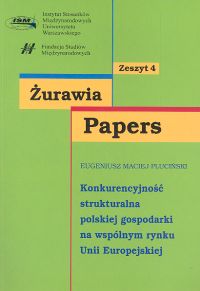 Image of Konkurencyjność strukturalna polskiej gospodarki na wspólnym rynku Unii Europejskiej