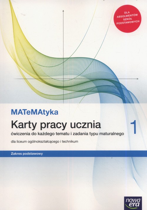 Image of MATeMAtyka 1 Karty pracy ucznia Zakres podstawowy Szkoła ponadpodstawowa